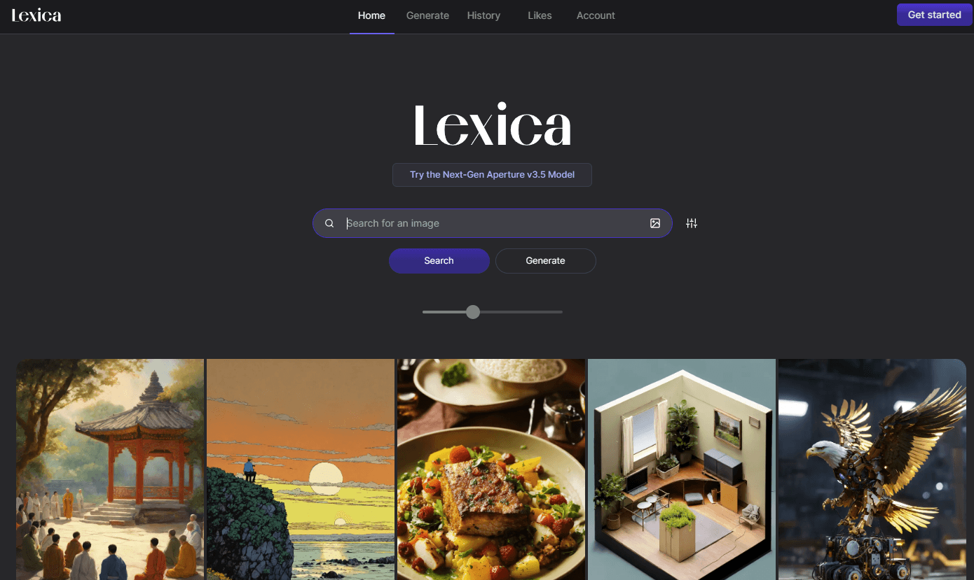 Главная страница Lexica